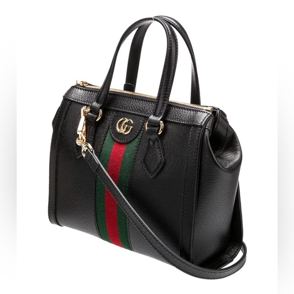 Genuine Gucci Black Ophidia Tote Handbag - Picture 3 of 16